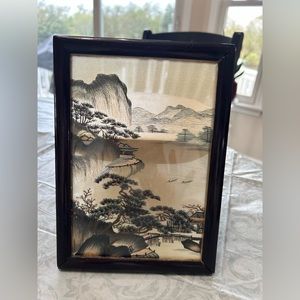 Vintage double sided see through Japanese Art